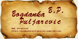 Bogdanka Puljarević vizit kartica